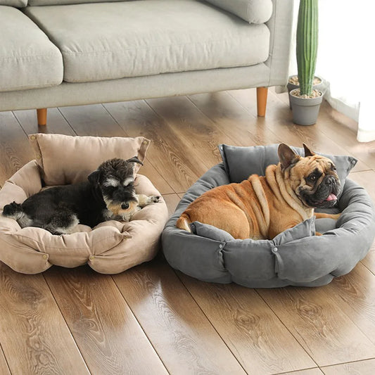 3-in-1 Multifunction Pet Bed – Soft Dog & Cat Cushion, Sofa & Nest for Winter Comfort