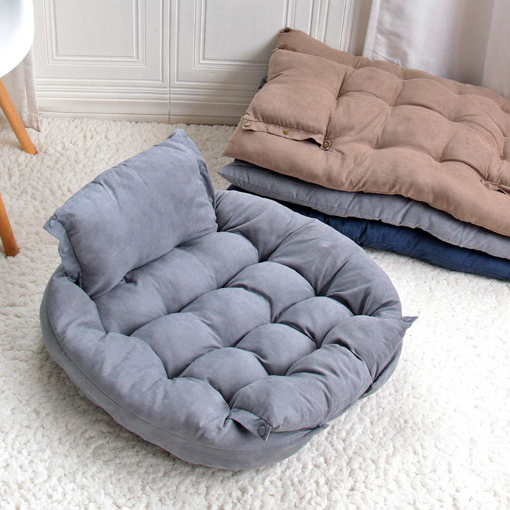 3-in-1 Multifunction Pet Bed – Soft Dog & Cat Cushion, Sofa & Nest for Winter Comfort